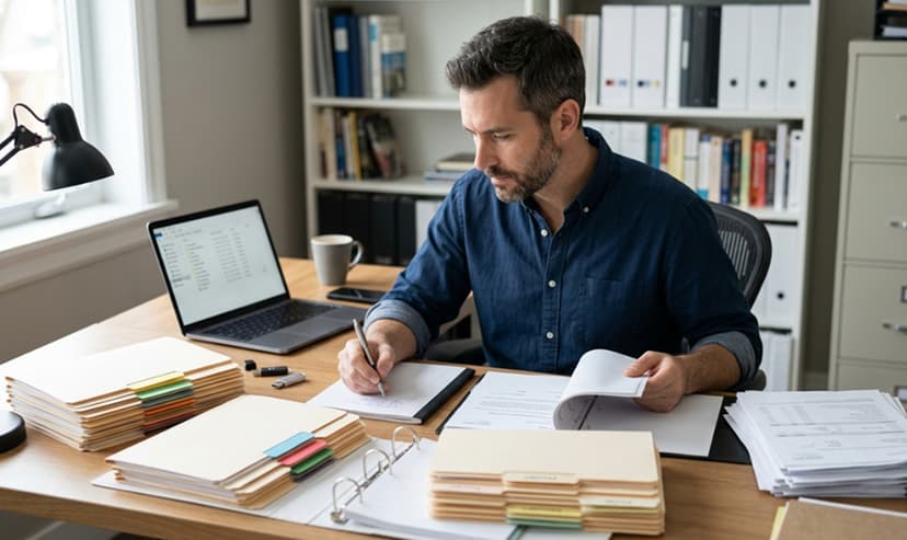 Organized evidence timeline and exhibit list